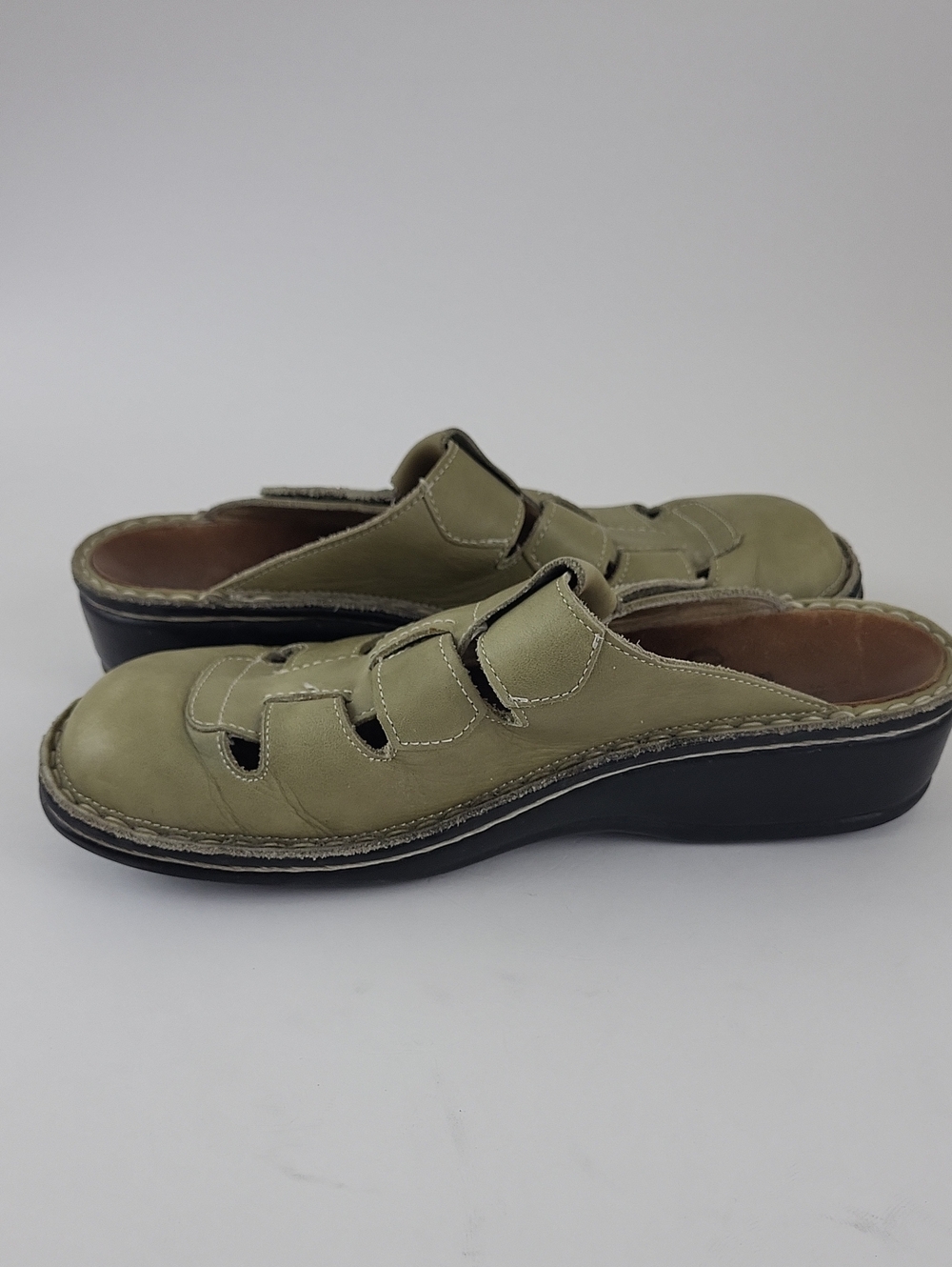 Finn Comfort Sandals EU Size 38 Casual Comfort Slip On Mule Clogs Leather - Picture 8 of 10